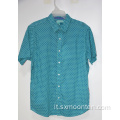 Camicia a maniche corte abbottonata stampata estiva casual